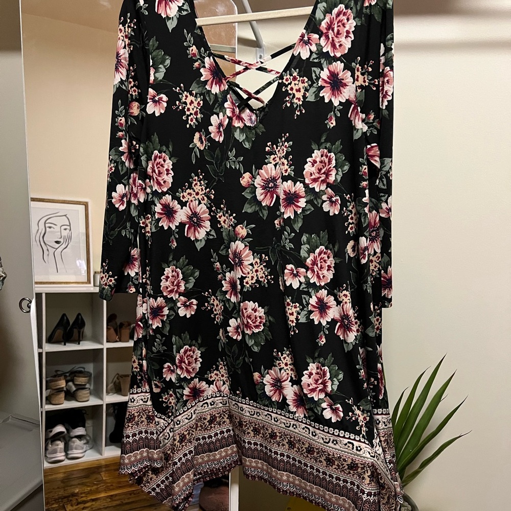 Flora half sleeve dress